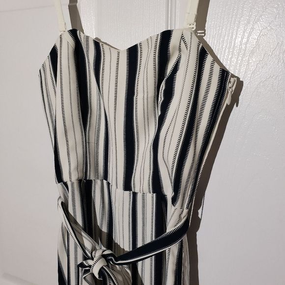 H&M Navy and White Striped Jumpsuit - Picture 3 of 6